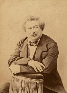 Alexandre Dumas père, negative about 1862; print after 1889. Creators: Nadar, Paul Nadar