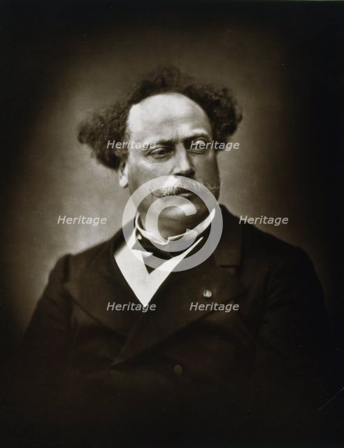 Alexandre Dumas the Younger, French writer, c1865-1895. Artist: Fontaine