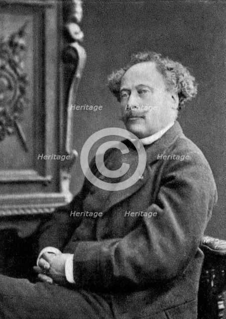 Alexandre Dumas the Younger, French playwright and novelist, 1884. Artist: Unknown