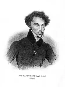 Alexandre Dumas the Elder, French novelist and playwright, 1840