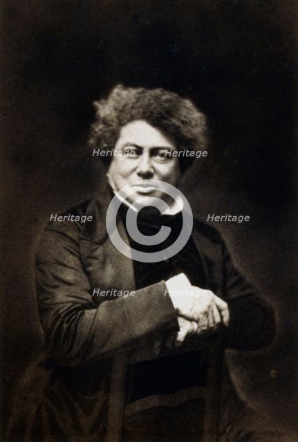 Alexandre Dumas the Elder, French novelist and playwright, c1840-1860. Artist: Unknown