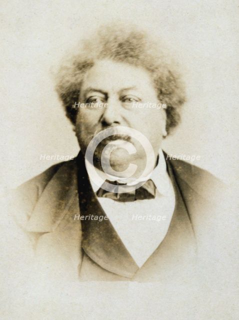 Alexandre Dumas the Elder, French novelist and playwright, c1850-1870. Artist: Unknown
