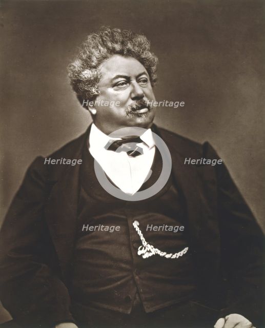 Alexandre Dumas the Elder, French novelist and playwright, c1850-1870. Artist: Etienne Carjat