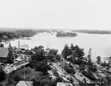Alexandria Bay south from the Thousand Island House, Thousand Islands, N.Y., c1901. Creator: Unknown