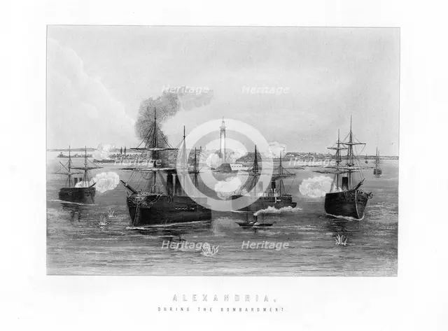 'Alexandria, During the Bombardment', 1882, (19th century). Artist: Unknown