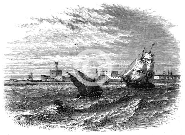 Alexandria from the sea, Egypt, c1890. Artist: Unknown