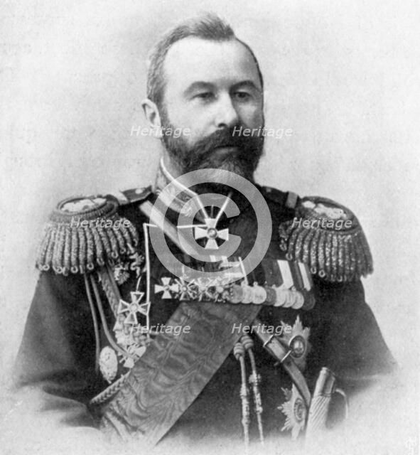 Alexei Nikolaievich Kuropatkin, Russo-Japanese War, 1904-5. Artist: Unknown