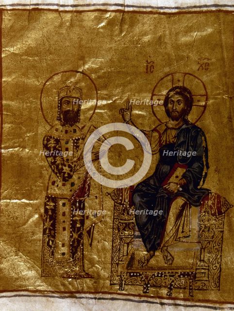 Alexius I Comnenus before Christ, 12th century.