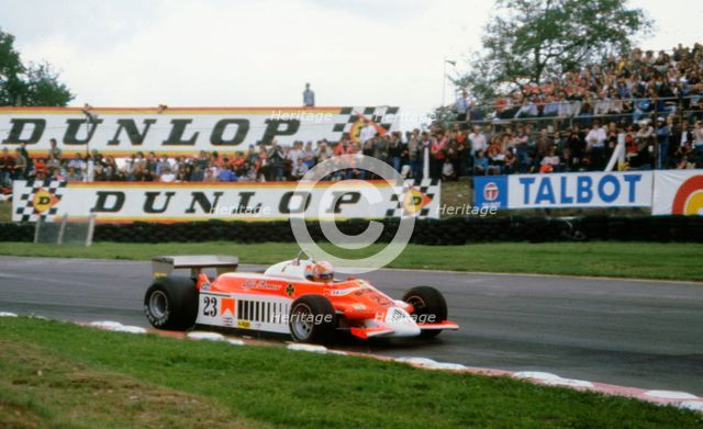 Alfa Romeo Tipo 179, Giacomelli, 1980 British Grand Prix at Brands Hatch. Creator: Unknown.