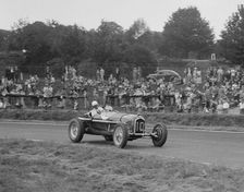 Alfa Romeo Monza of Kenneth Evans racing at Crystal Palace, London, 1939. Artist: Bill Brunell