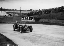 Alfa Romeo racing at Brooklands, 1938 or 1939. Artist: Bill Brunell