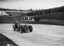 Alfa Romeo racing at Brooklands, 1938 or 1939. Artist: Bill Brunell