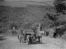 Alfa Romeo RL competing in the Mid Surrey AC Barnstaple Trial, Beggars Roost, Devon, 1934. Artist: Bill Brunell