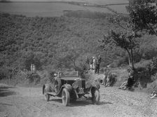 Alfa Romeo RL competing in the Mid Surrey AC Barnstaple Trial, Beggars Roost, Devon, 1934. Artist: Bill Brunell
