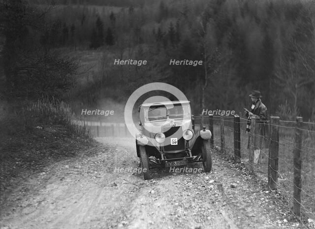 Alfa Romeo RLS of PC Wheeler competing in the Inter-Varsity Trial, November 1931. Artist: Bill Brunell.