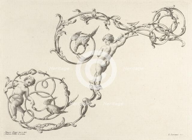 Alfabeto Di Lettere Iniziale, before 1760. Creators: Mauro Poggi, Lorenzo Lorenzi.