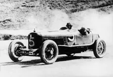 Alfieri Maserati and Guerino Bertocchi in a Type 26 Maserati, Targa Florio race, Sicily, 1926