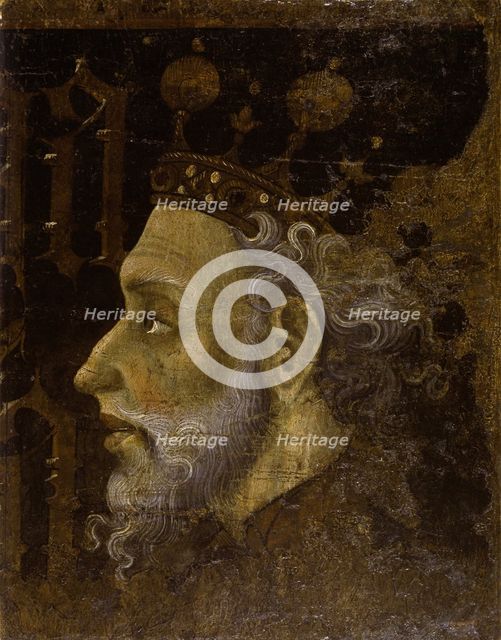 Alfonso V (1396-1458), King of Aragon. Artist: Mateu, Jaume (before 1402-after 1452)