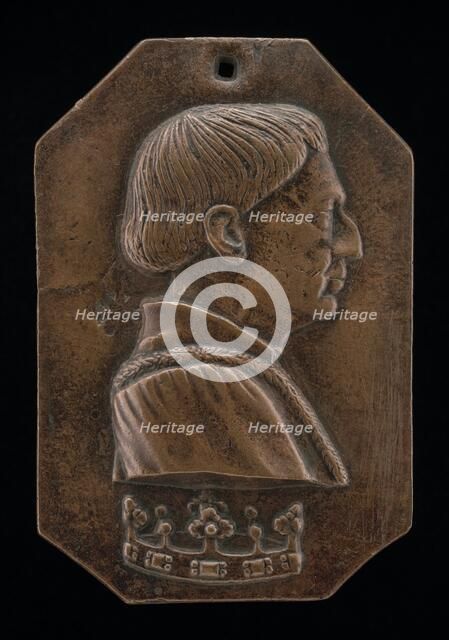 Alfonso V of Aragon, 1394-1458, King of Naples and Sicily 1443, probably 1449. Creator: Pisanello.