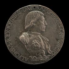 Alfonso V of Aragon, 1396-1458, King of Naples and Sicily 1443 [obverse], 1458. Creator: Cristoforo di Geremia