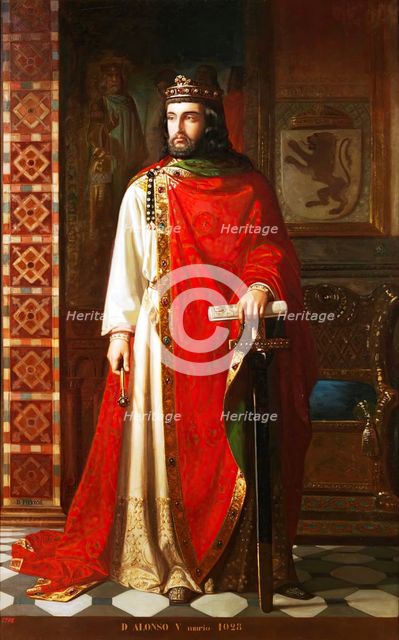 Alfonso V of León, 1853. Creator: Dionisio Fierros Álvarez.