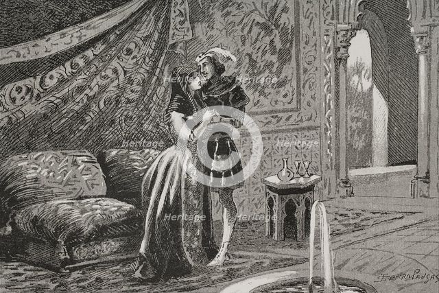 Alfonso XI of Castile (1311-1350), so-called "the Avenger", 1890.  Creator: Joan Serra y Pausas.