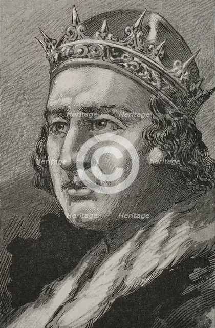 Alfonso XI of Castile (1311-1350), so-called "the Avenger", King of Castile and Leon, 1890.  Creator: Joan Serra y Pausas.