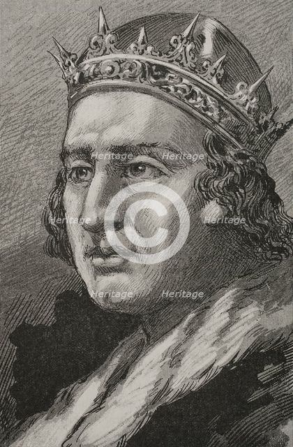 Alfonso XI of Castile (1311-1350), so-called "the Avenger", King of Castile and Leon, 1890.  Creator: Joan Serra y Pausas.