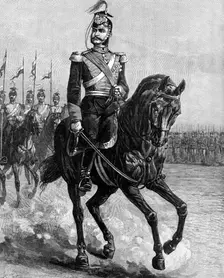 Alfonso XII., King of Spain, in the uniform of the 15th Schleswig-Holstein Uhlans, 1883. Creator: Unknown