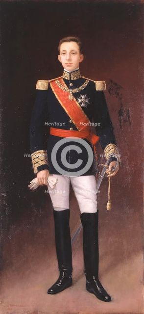 Alfonso XIII of Spain, 1902. Creator: Juan Antonio Benlliure y Gil.