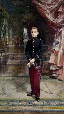 Alfonso XIII, cadet, 1901. Creator: Ignacio Pinazo Camarlench