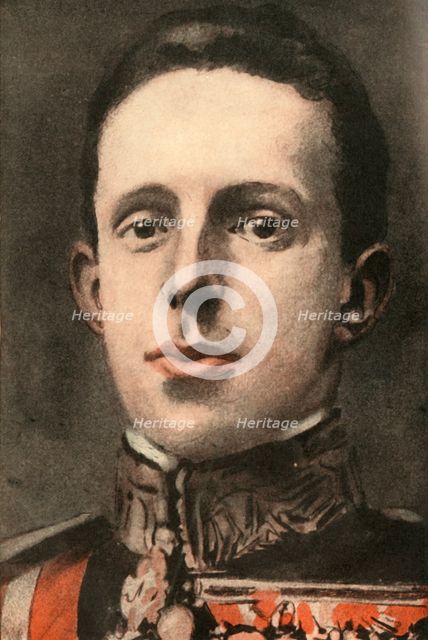 'Alfonso XIII., King of Spain', 1910. Creator: Joseph Simpson.