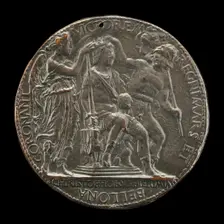 Alfonso Crowned by Mars and Bellona [reverse], 1458. Creator: Cristoforo di Geremia