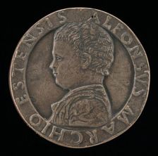 Alfonso I d'Este, 1476-1534 [obverse], 1477. Creator: Unknown