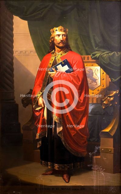 Alfonso IV the Monk, King of León, 1851. Creator: Eduardo Cano de la Peña.