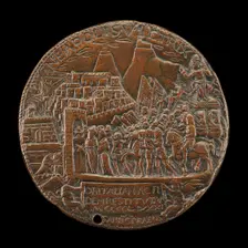 Alfonso's Triumphal Entry into Naples [reverse], 1481. Creator: Andrea Guacialoti