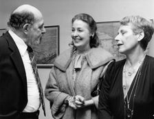 Alfred Marks, British comedian, with Valerie Hobson & Helen Shapiro. Creator: Unknown