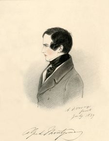 Alfred Montgomery 1839. Creator: Richard James Lane