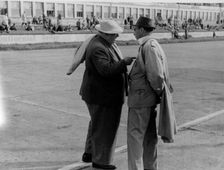 Alfred Neubauer making a point, c1954-c1955