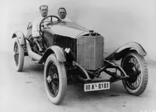 Alfred Neubauer behind the wheel of a 2-litre Daimler, Targa Florio, 1924