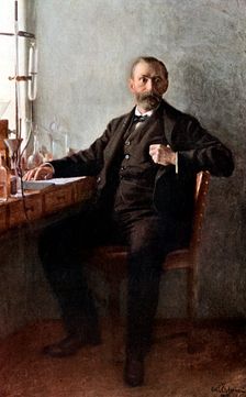 Alfred Nobel, Swedish chemist and inventor. Creator: Unknown