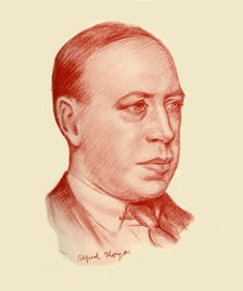 Alfred Noyes 1928. Creator: Frank E Slater