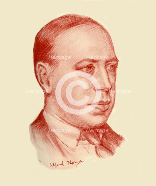 'Alfred Noyes', 1928. Creator: Frank E Slater.