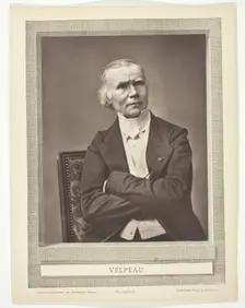 Alfred-Armand-Louise-Marie Velpeau (French surgeon and anatomist, 1795-1867), c. 1867. Creator: Pierre Petit