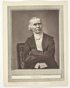 Alfred-Armand-Louise-Marie Velpeau (French surgeon and anatomist, 1795-1867), c. 1867. Creator: Pierre Petit