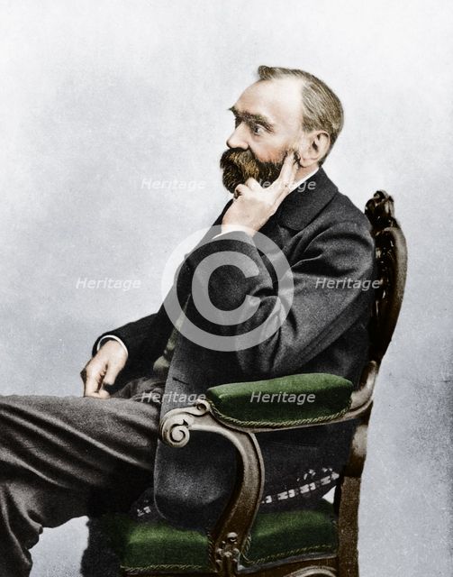 Alfred Berhard Nobel, c1880s. Artist: Unknown.
