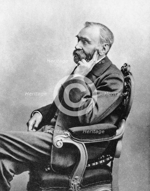 Alfred Berhard Nobel, c1880s. Creator: Unknown.