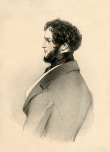 Alfred D'Orsay 1833. Creator: Richard James Lane