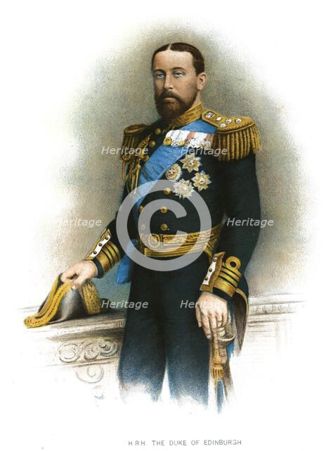 Alfred, Duke of Edinburgh, c1900. Artist: JS Virtue