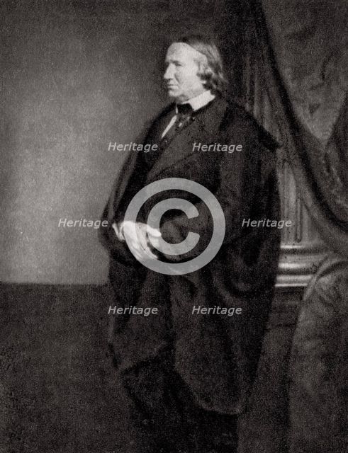 Alfred de Vigny, French poet, playwright and novelist, 1862. Artist: Unknown